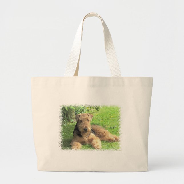 Airedale Terrier Canvas Bag (Front)
