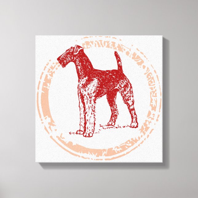 Airedale Terrier Canvas Print (Front)