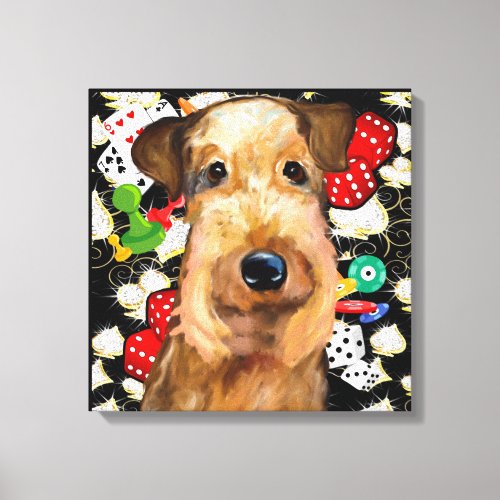  AIREDALE TERRIER        CANVAS PRINT