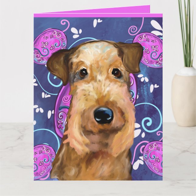 AIREDALE   TERRIER        CARD (Front)