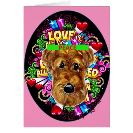 AIREDALE TERRIER CARDS (Front)