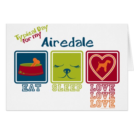 Airedale Terrier Cards (Front Horizontal)
