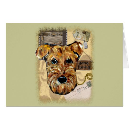 AIREDALE TERRIER CARDS (Front Horizontal)