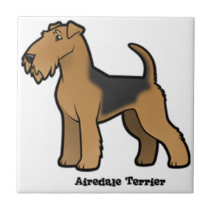 airedale terrier ceramic tile