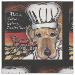 AIREDALE TERRIER CHEF FABRIC