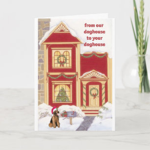Airedale terrier Christmas Card
