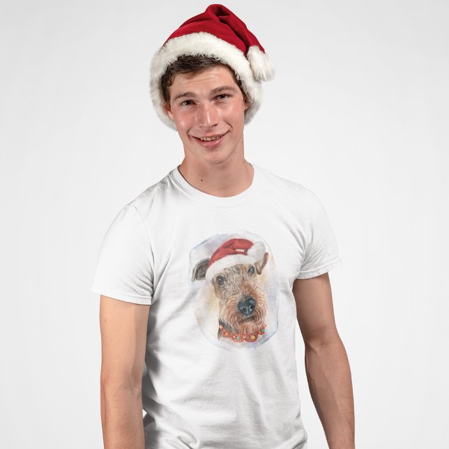 Airedale Terrier Christmas Gifts For Dog Lovers T-Shirt (Creator Uploaded)