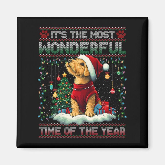 Airedale Terrier Christmas Tree Decorations Dog Lo Magnet (Front)