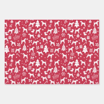 Airedale Terrier Christmas Wrapping Paper Sheets