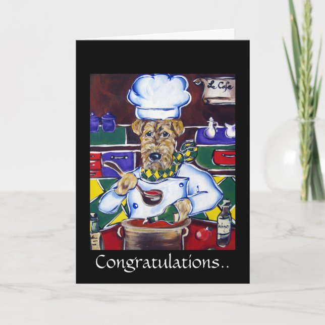 Airedale Terrier, Congratulations Card (Front)