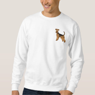 Airedale Terrier Cute Waterside Terrier Dog Design Sweatshirt