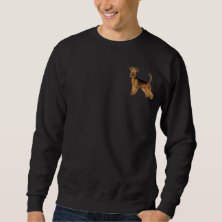 Airedale Terrier Cute Waterside Terrier Dog Design Sweatshirt