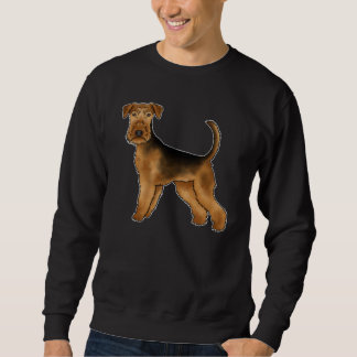 Airedale Terrier Cute Waterside Terrier Dog Design Sweatshirt