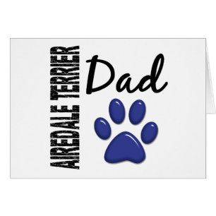 Airedale Terrier Dad 2 Cards