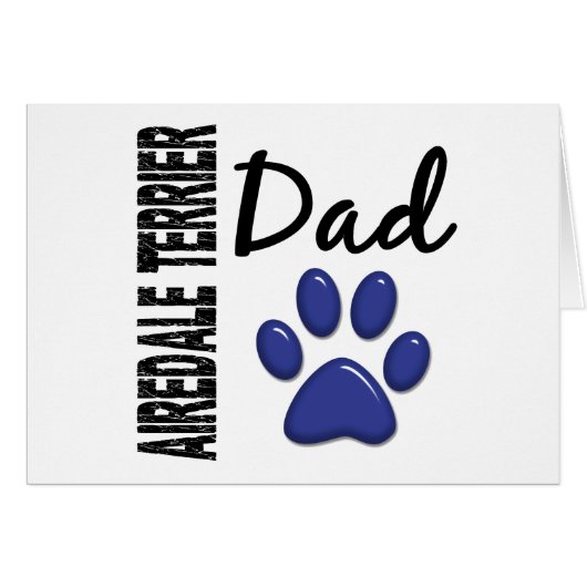 Airedale Terrier Dad 2 Cards (Front Horizontal)