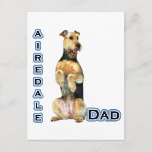 Airedale Terrier Dad 4 Postcard
