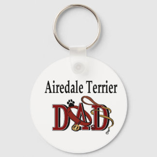 Airedale Terrier Dad Apparel Gifts Keychain