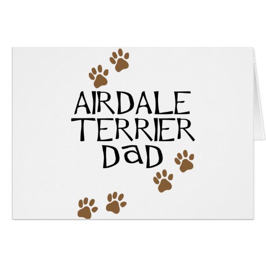 Airedale Terrier Dad Cards (Front Horizontal)