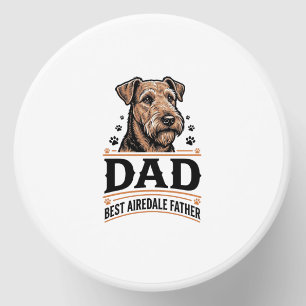 Airedale Terrier Dad Vintage Dog Father Shirt_1 Mini Candle Favors