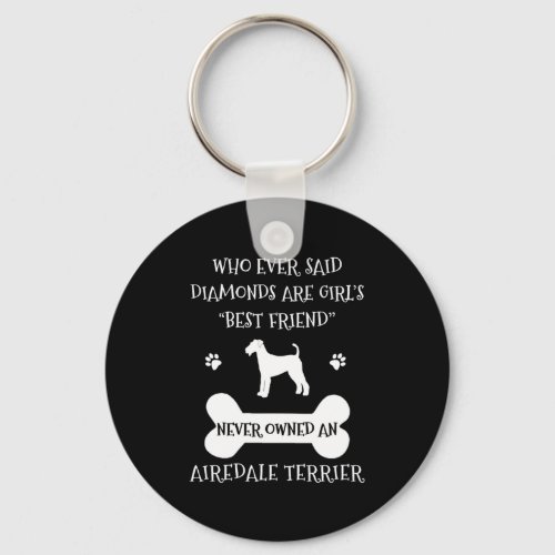 Airedale Terrier Dog Best Friend Keychain