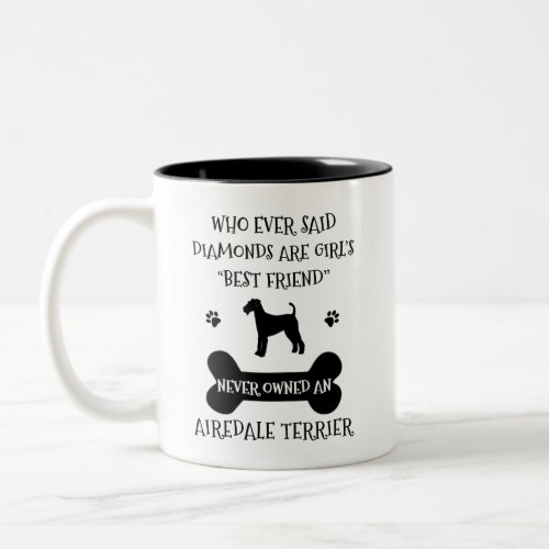 Airedale Terrier Dog Best Friend Two_Tone Coffee Mug