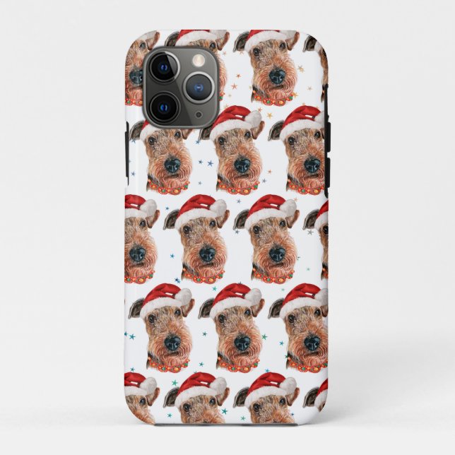 Airedale Terrier Dog Breed Christmas Case-Mate iPhone Case (Back)