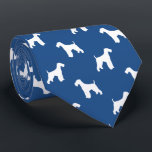 Airedale Terrier Dog Breed Silhouettes Pattern Tie<br><div class="desc">This original Airedale Terrier silhouettes pattern neck tie makes a great gift for dog dads! Available in a variety of colors, this cool tie makes a statement for Airedale lovers. An awesome gift for the guy who wears a tie for business, or for special events like holiday programs, AKC dog...</div>