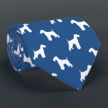 Airedale Terrier Dog Breed Silhouettes Pattern Tie<br><div class="desc">This original Airedale Terrier silhouettes pattern neck tie makes a great gift for dog dads! Available in a variety of colors, this cool tie makes a statement for Airedale lovers. An awesome gift for the guy who wears a tie for business, or for special events like holiday programs, AKC dog...</div>