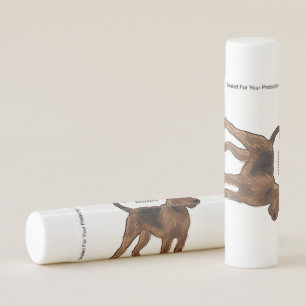 Airedale terrier dog cartoon illustration lip balm
