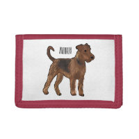 Airedale terrier dog cartoon illustration