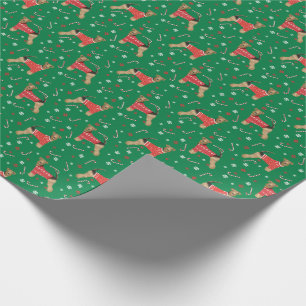Airedale Terrier Dog Christmas Sweater Wrapping Paper