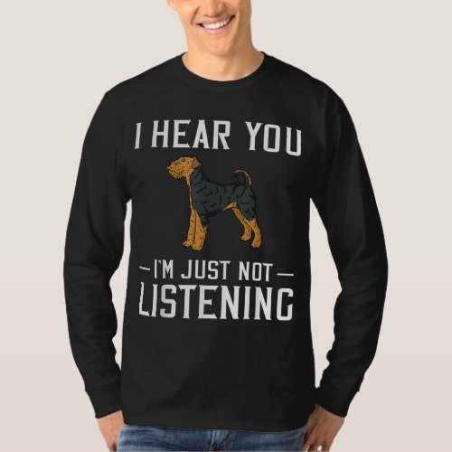 Airedale Terrier Dog Gift Puppy Owner Lover T_Shirt