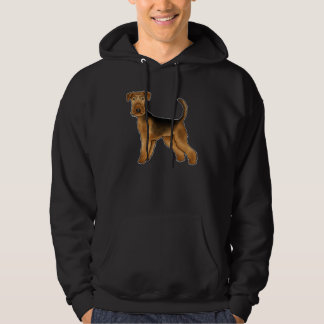 Airedale Terrier Dog Illustration Bingley Terrier Hoodie