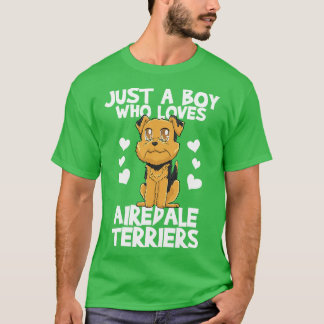 Airedale Terrier Dog Lover Kawaii T-Shirt