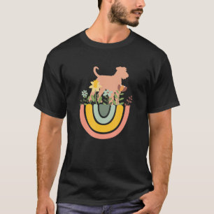 Airedale Terrier Dog  Mom Dad Pet Cute Rainbow Boh T-Shirt
