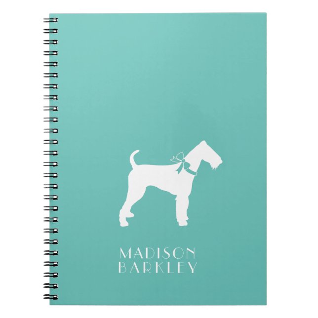 Airedale Terrier Dog Puppy Notebook (Front)