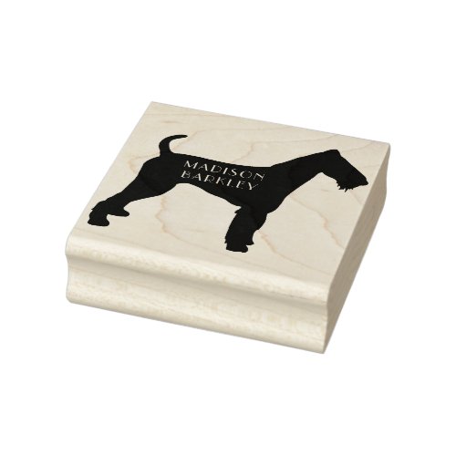 Airedale Terrier Dog Puppy Rubber Stamp
