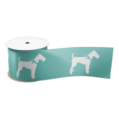 Airedale Terrier Dog Puppy Satin Ribbon