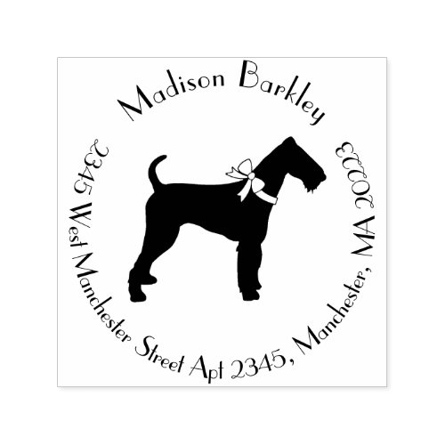 Airedale Terrier Dog Puppy Self_inking Stamp