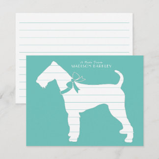 Airedale Terrier Dog Puppy Thank You Card