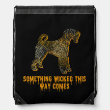 Airedale Terrier Dog Silhouette Fun Halloween