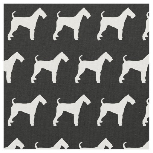 Airedale Terrier Dog Silhouette Pet Fabric