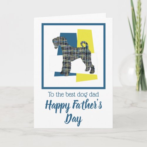 Airedale Terrier Dog TriColour Fathers Day Card