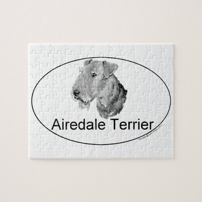 Airedale Terrier Euro-Type Jigsaw Puzzle (Horizontal)