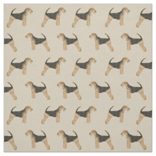 Airedale Terrier fabric