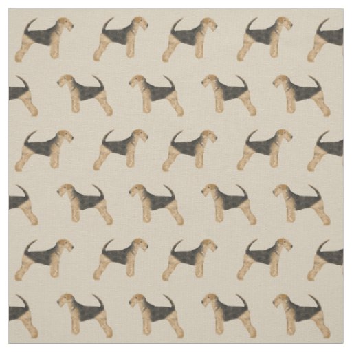 Airedale Terrier fabric