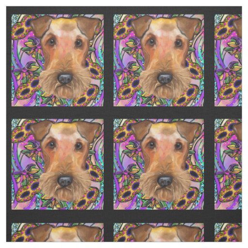 AIREDALE TERRIER FABRIC