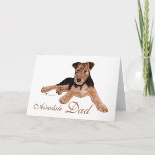 Airedale Terrier Fathers Day Card