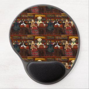 AIREDALE TERRIER & FRIENDS GEL MOUSE PAD