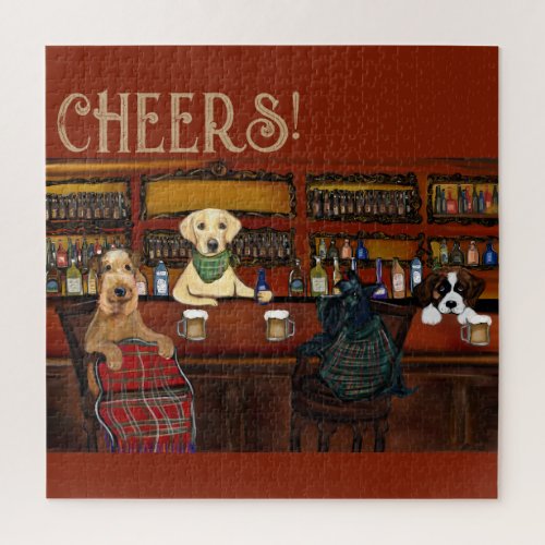  AIREDALE TERRIER   FRIENDS       JIGSAW PUZZLE